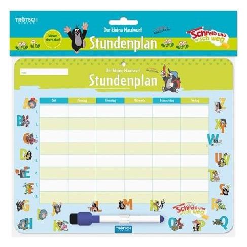 Trötsch Stundenplan abwischbar Maulwurf (11230N)