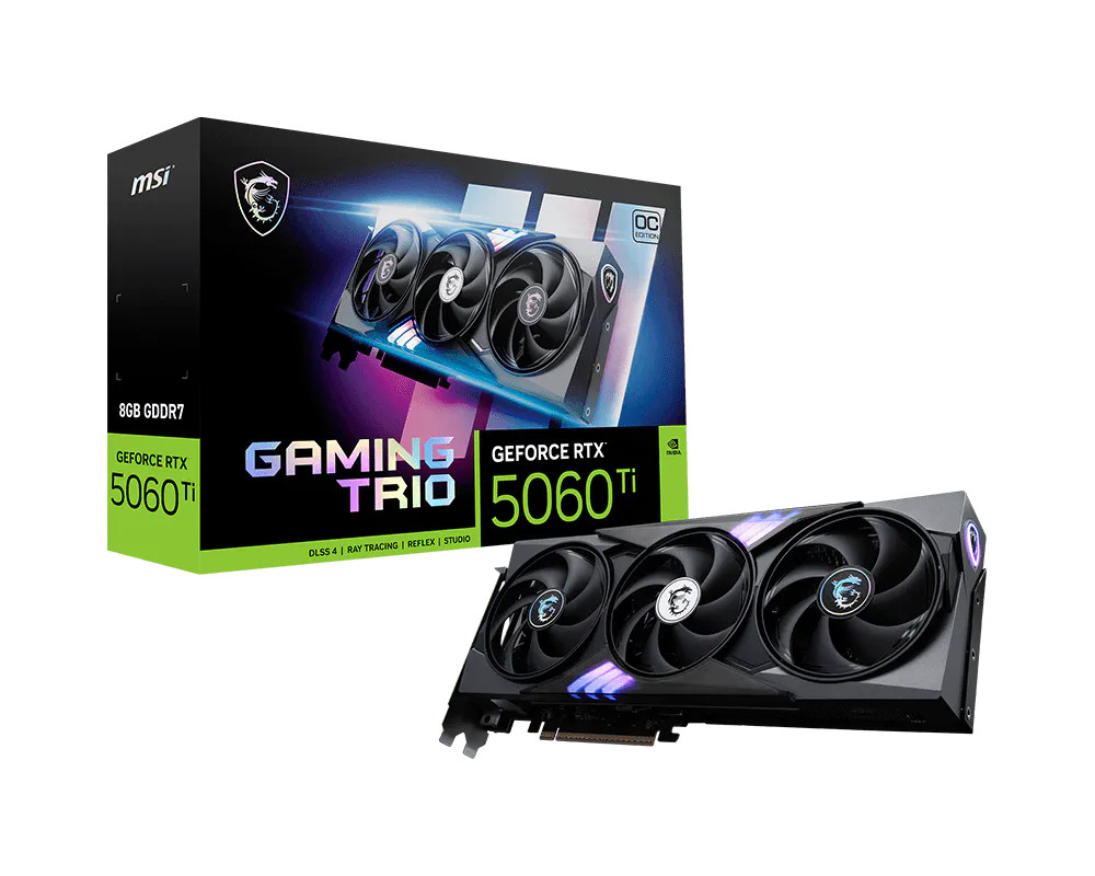 MSI GeForce RTX 5060 Ti GAMING TRIO OC Grafikkarte 8 GB