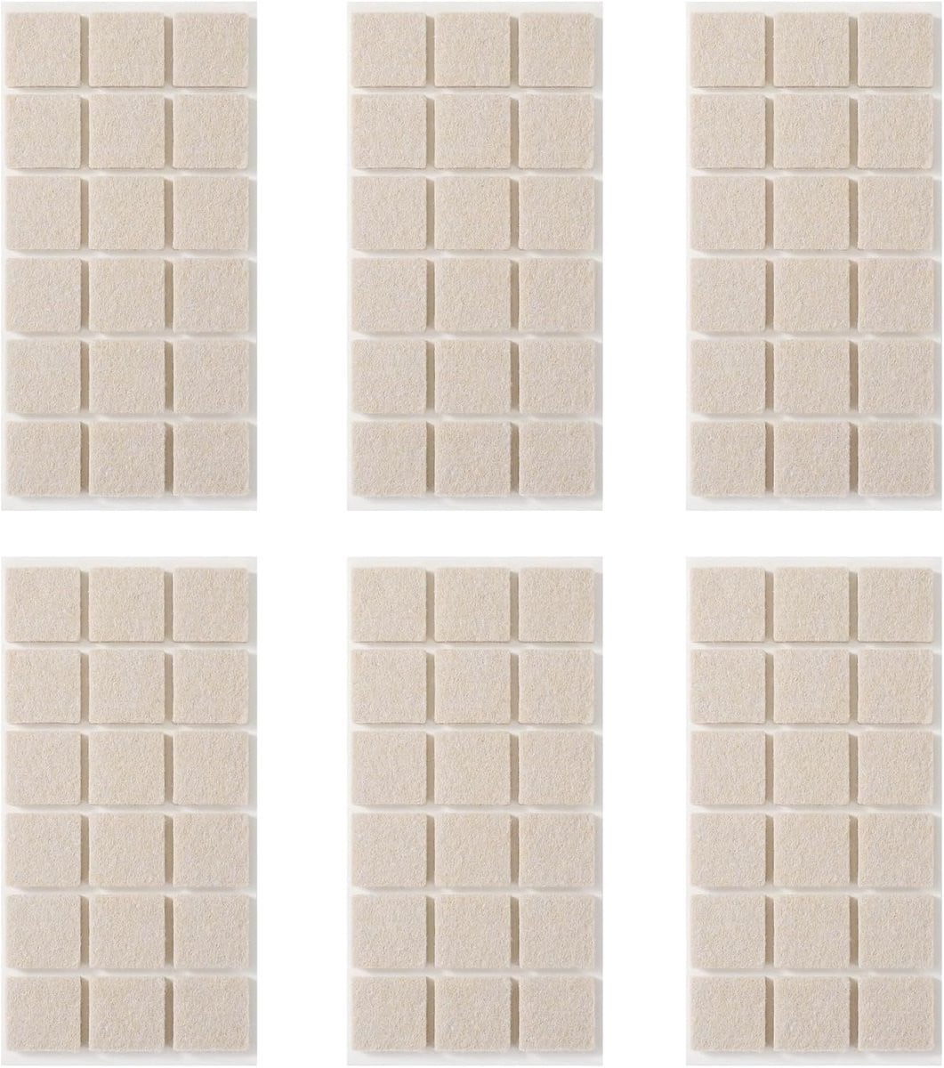 Meubelpads Vloerbeschermers Beige - 108 Stuks Zelfklevend Vilt