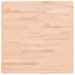 vidaXL Tischplatte 70x70x2,5 cm Quadratisch Massivholz Buche