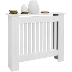 HEIZKÖRPERVERKLEIDUNG Landhausstil 78 x 19 x 82 cm Weiß