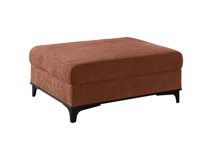 Stylife Hocker, Terracotta, Holz, Metall, Buche, massiv, rechteckig, 100x41x78 cm, Stoffauswahl, Wohnzimmer, Hocker, Sitzhocker