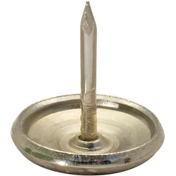 WAGNER Nagelgleiter/Möbelgleiter 4tlg. - Ø 18 x 4/24 mm, Stahlgleiter, messing, zum Nageln, für robuste Böden - 15111799