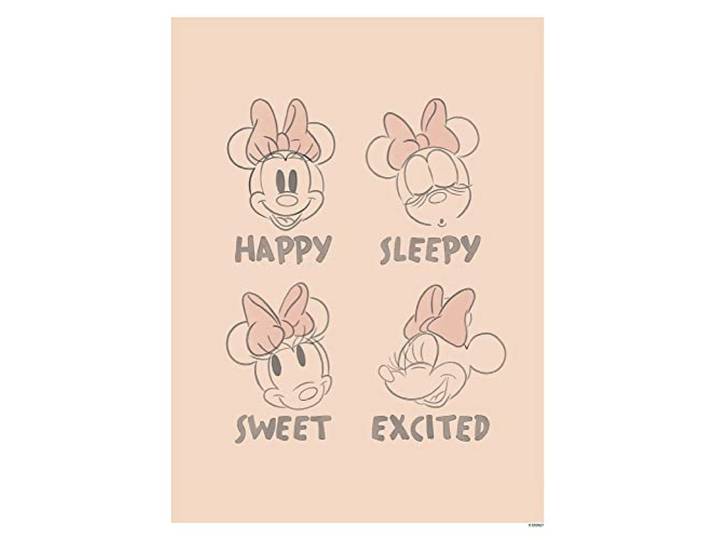 Komar Wandbild - Minnie Pink Emotions - Größe: 30 x 40 cm - Disney, Poster, Kinderzimmer