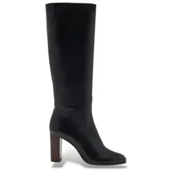 BA&SH für Damen. 2H22CIRY Schwarze Lederstiefel Ciry (37), 3 bis 5 cm, Spaltleder, Keine, Lässig