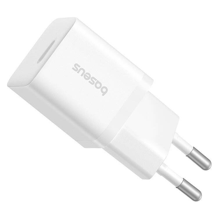 Baseus Fast Charger GaN5 mini 1C, 25W (white) (25 W, 1 Port) (P10110909213-00)