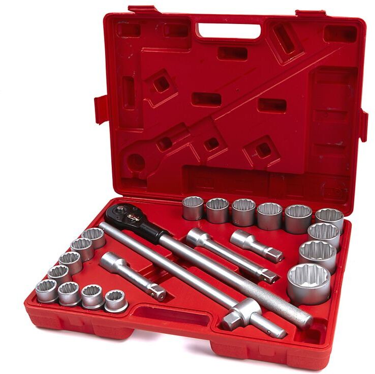 Ensemble de douilles HBM 22 pièces 3/4 inch