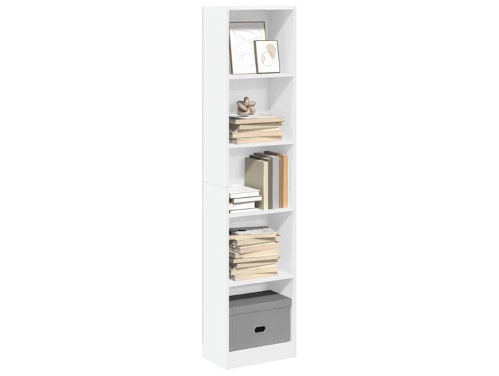 BEST-HOME Bibliothèque moderne - armoire à livres - blanc 40x24x176cm - Bois d'ingénierie kvci50173