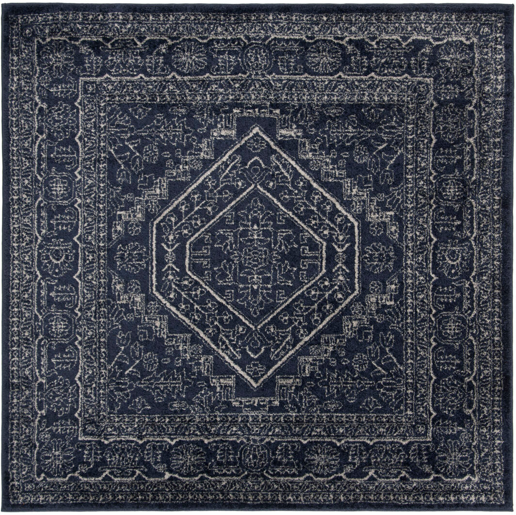 Latitude Vive Stromsburg Area Rug Navy/Ivory Square 182 cm