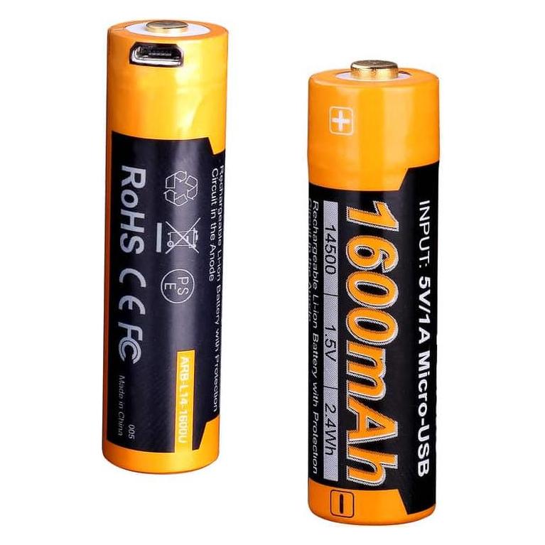 Fenix ARB-L14-1600U - Li-Ion Akku Typ 14500 (AA) (ARB-L14-1600U)