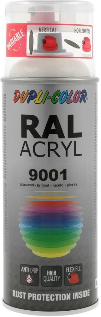 european aerosols DUPLI-COLOR RAL 9001 cremeweiß glanz, 400 ml