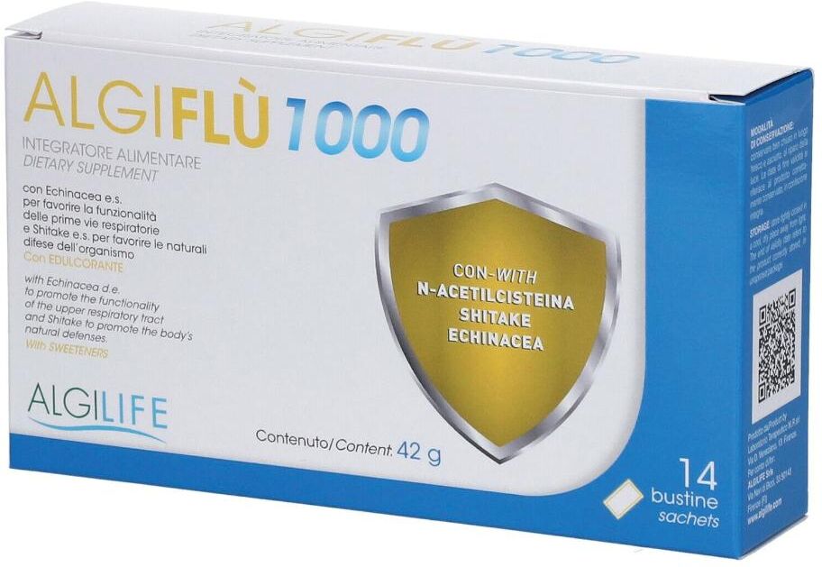 ALGILIFE Srls ALGILIFE, AlgiFlu 1000, 14 bustine