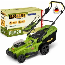 Procraft, Rasenmäher, PLM20bb Akku Rasenmäher 40 V ( 2x 20 V ) 370 mm Brushless Solo - ohne Akku, ohne Ladegerät (Akkubetrieb)