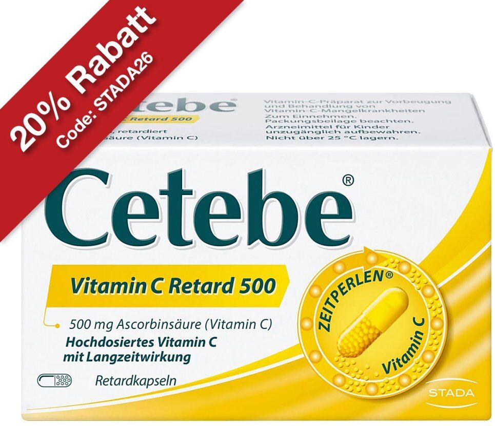 Cetebe Vitamin C Retard 500 Kapseln