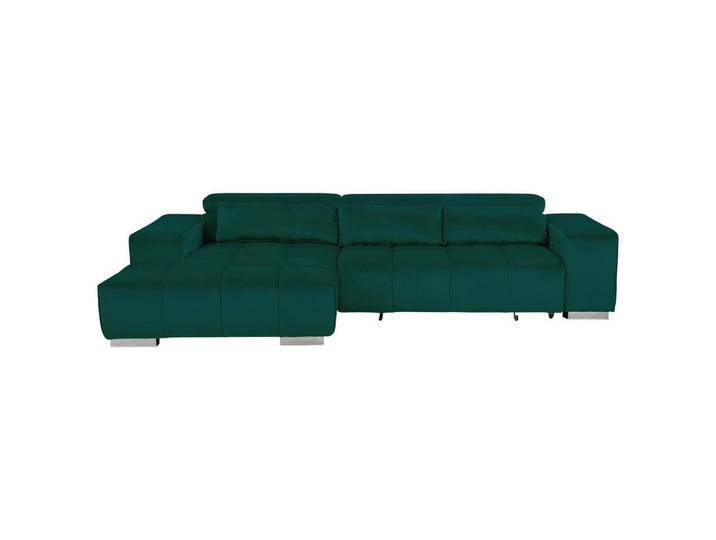Ecksofa m. Relaxfunktion Orion Kopfstütze klappbar Grün