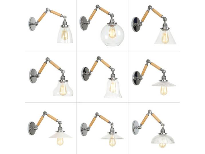 Lampe murale artistique de style industriel américain pour restaurant, chambre à coucher, lampe murale en bois, bras de lampe en fer