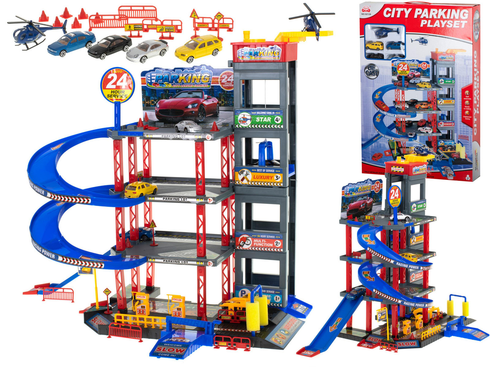 Ikonka Parkeergarage Dubbeldekker Tankstation Carwash
