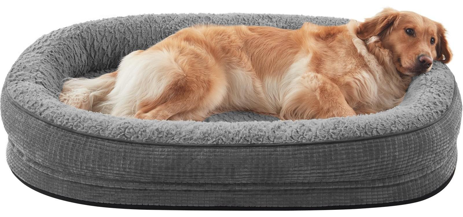 Merkloos Orthopedisch Hondenbed voor Grote Honden XXL met Wasbare Hoes