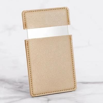 Uplift Picks Elegant Stainless Steel Makeup MirrorCOULD gold
