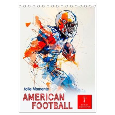 American Football - tolle Momente (Tischkalender 2027 DIN A5 hoch), CALVENDO Monatskalender