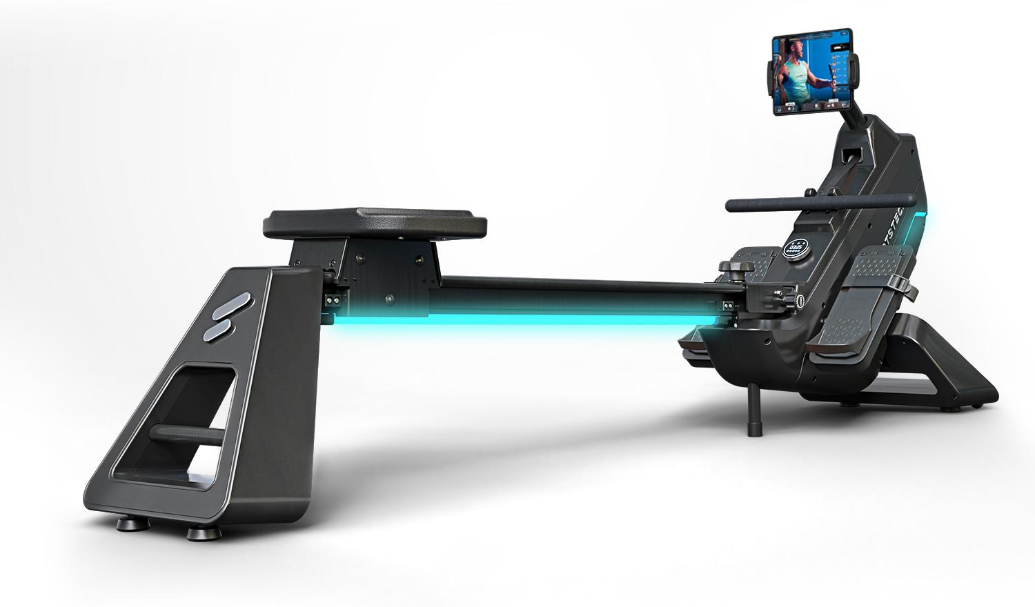 Sportstech sRow_Lite Rudergerät für Zuhause mit Magnetwiderstand, LED-Display, App, klappbar
