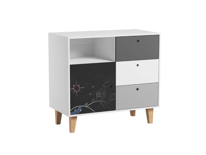Commode 3 tiroirs Vox Concept Noir