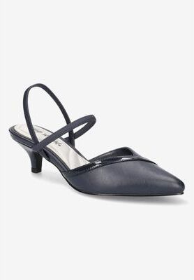 Women's Unna Pump by Easy Street in Navy (Size 10 M)
