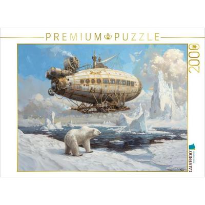 CALVENDO Puzzle Steampunk-Luftschiffe | 2000 Teile Lege-Größe 90x67cm Foto-Puzzle für glückliche Stunden