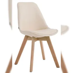 CLP Esszimmerstuhl Manado Kunstleder creme/natura