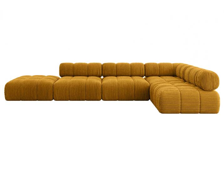 Ecksofa Favio-L2 Senfgelb - Poso 42