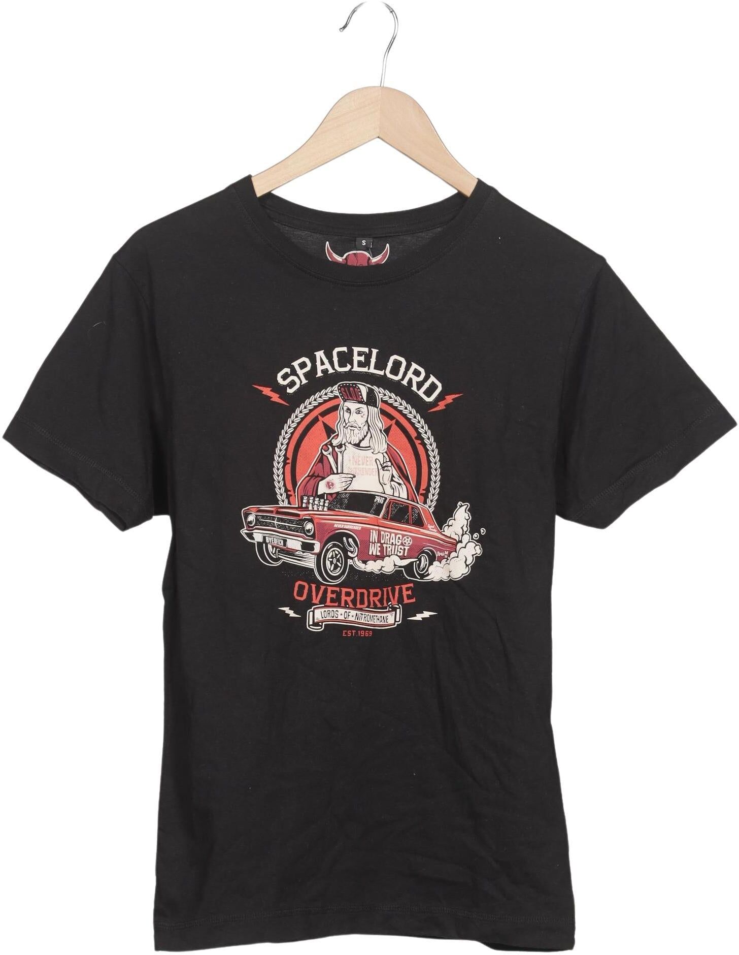 continental clothing Herren T-Shirt, Schwarz, Gr. S, Baumwolle - Second Hand