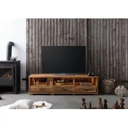 TV-Board Akazie 175x40x47 natur lackiert BARK #117