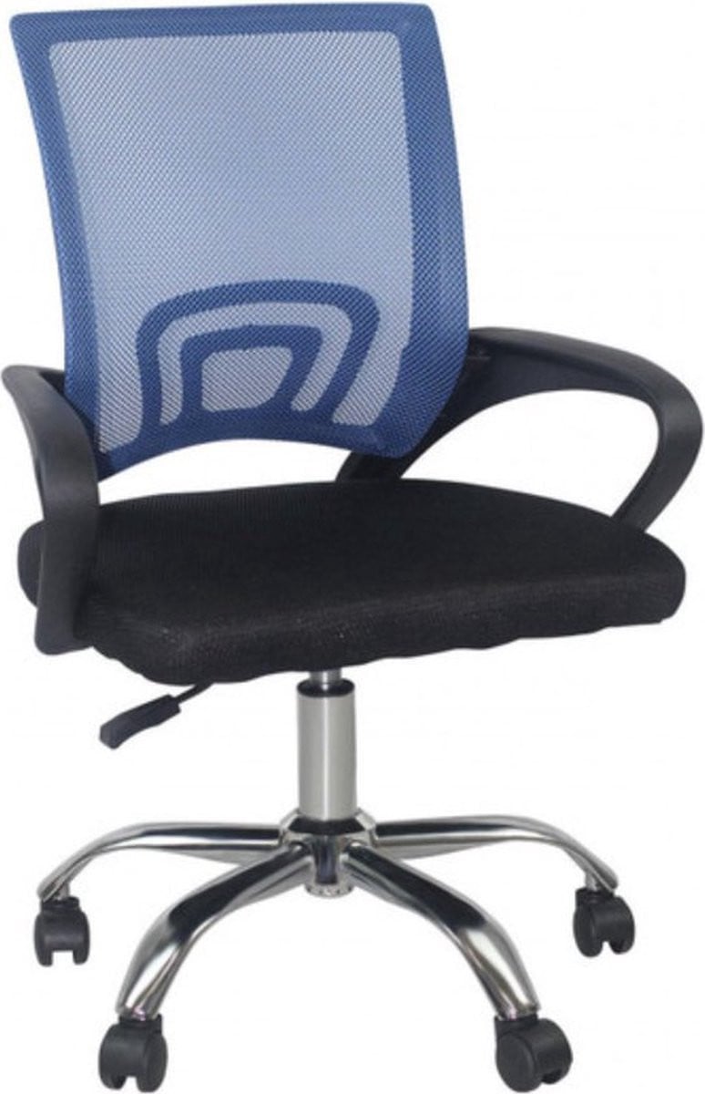 Bolt Edge Luxe Ergonomische Bureaustoel - Zwart/Blauw - Met wielen en in hoogte verstelbaar