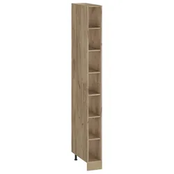 Vicco, Regal, Küchenregal R-Line, Goldkraft Eiche/Goldkraft Eiche, 20 cm mit 7 Fächern