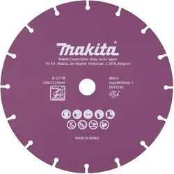 Makita, Schleifmittel, B-53718 Deimantinis diskas 230mm (for metal,RST)