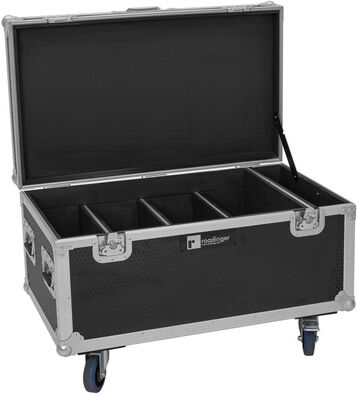 Roadinger Flightcase 4x MF IP 8x10W noir