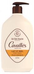 Rogé Cavaillès Gel Bain et Douche Lait et Miel 1 L - Flacon-Pompe 1000 ml