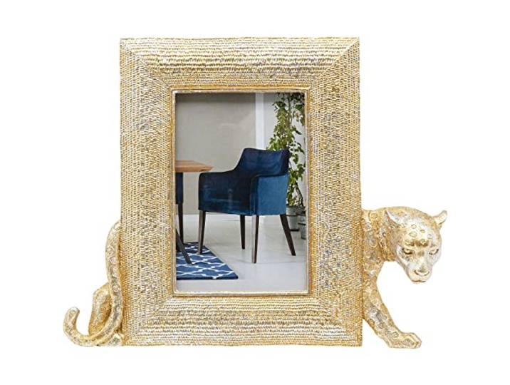 Kare Design Bilderrahmen Leopard, Gold/Silber, 10x15 cm