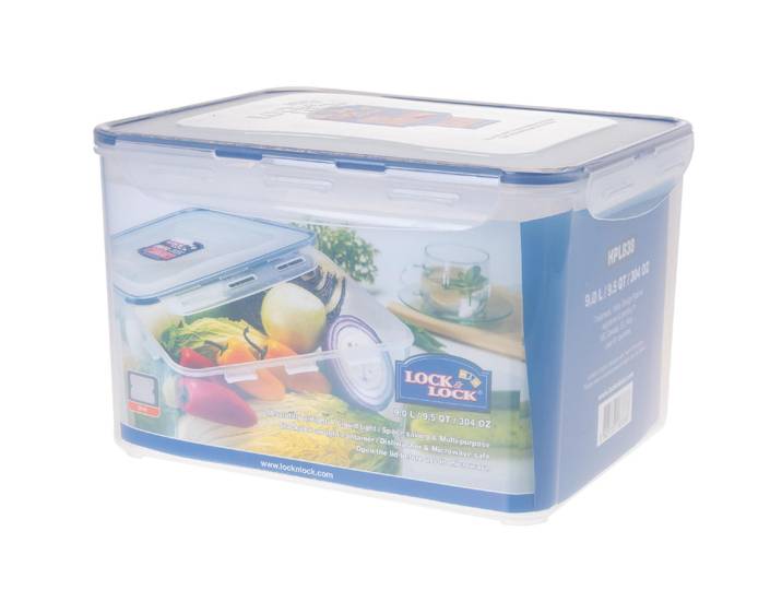 Vorratsdose LOCK & LOCK 9 l , transparent, B:23cm H:18,5cm L:29,5cm, Polyprophylen (PP), Lebensmittelaufbewahrungsbehälter, Vorratsdose