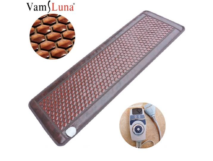 Matelas de Massage électrique chauffé en pierre de Germanium et de Jade, coussin thermique en Tourmaline naturelle, tapis chauffant pour canapé-lit en Jade