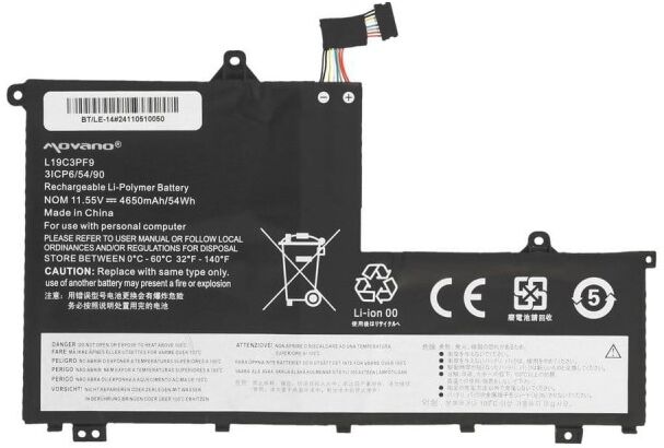Movano Akku für Lenovo ThinkBook 14 ITL, 15 ITL / (4650 mAh) 11,55V