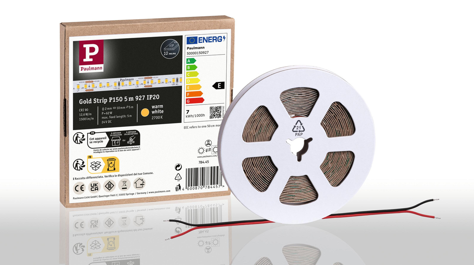 Paulmann Pro Strip LED-strip, goud, P150, 927