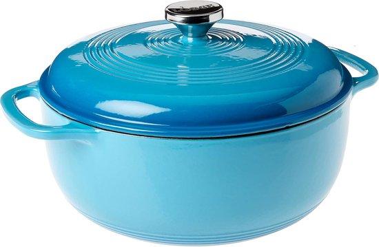 Bratpfanne 6 Quart mit Deckel - Doppelte Handgriffe - Ofenfest bis 260 °C