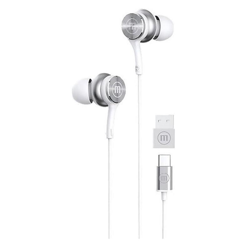 Maxell XC1 mit USB-A Adapter (Keine Geräuschunterdrückung, Kabelgebunden) (MAXELL XC1 WHITE)