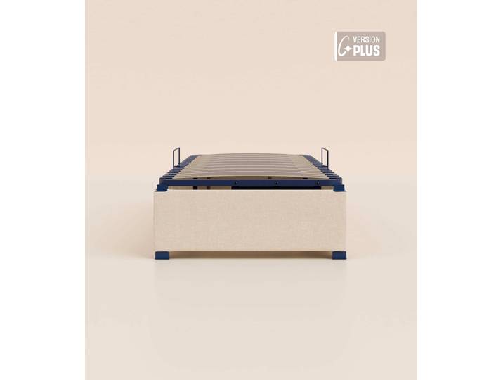 Lit coffre enfant 90x200cm Plus - Beige - Tediber