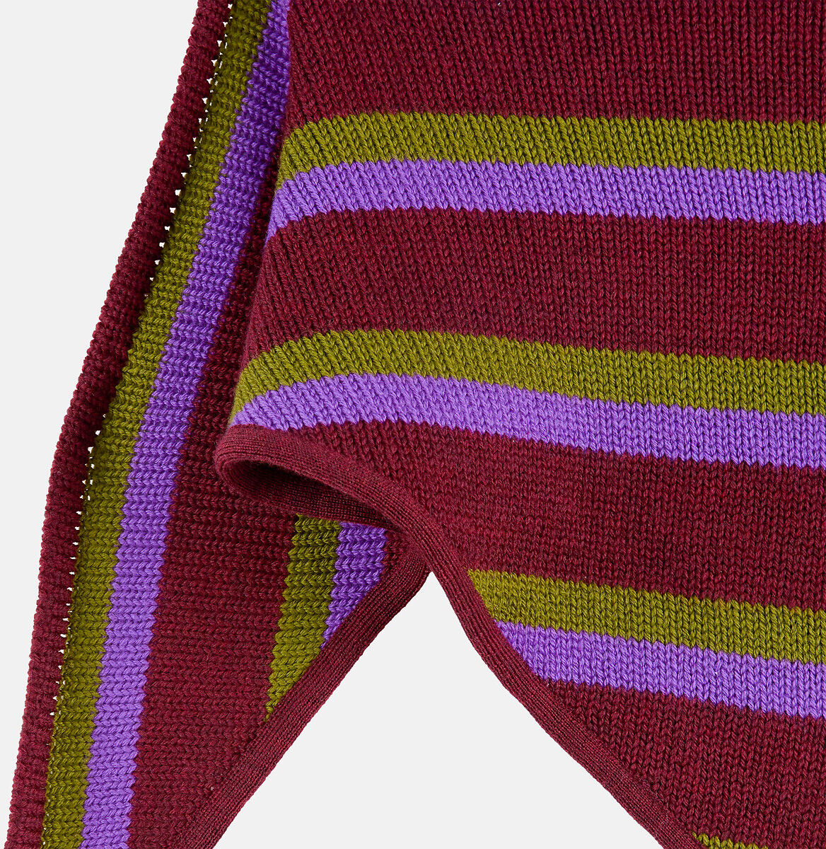 LA REDOUTE X MAZORCAS Foulard rayé, en laine mérinos