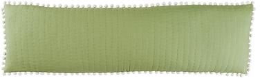 Audree Pom Pom Quilted Lumbar Pillow - Sage - Ballard Designs