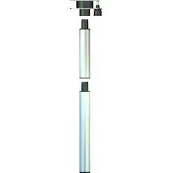Ilse Ausdrehfuß für Tischplatte 3-tlg. 700 mm silber