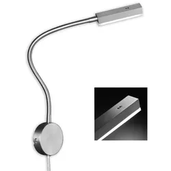 Wandleuchte Lampe Flexo-Arm beweglich Leseleuchte Dimmbar LED Bettleuchte L 59cm