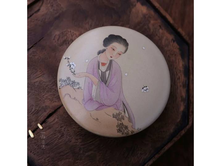 JINGDEZHEN-Boîte à Encre Rétro Peinte à la Main, Boîte à Bijoux, Encens, Qingfestivals, Image de miles, Décoration Artistique de Rangement pour la Maison